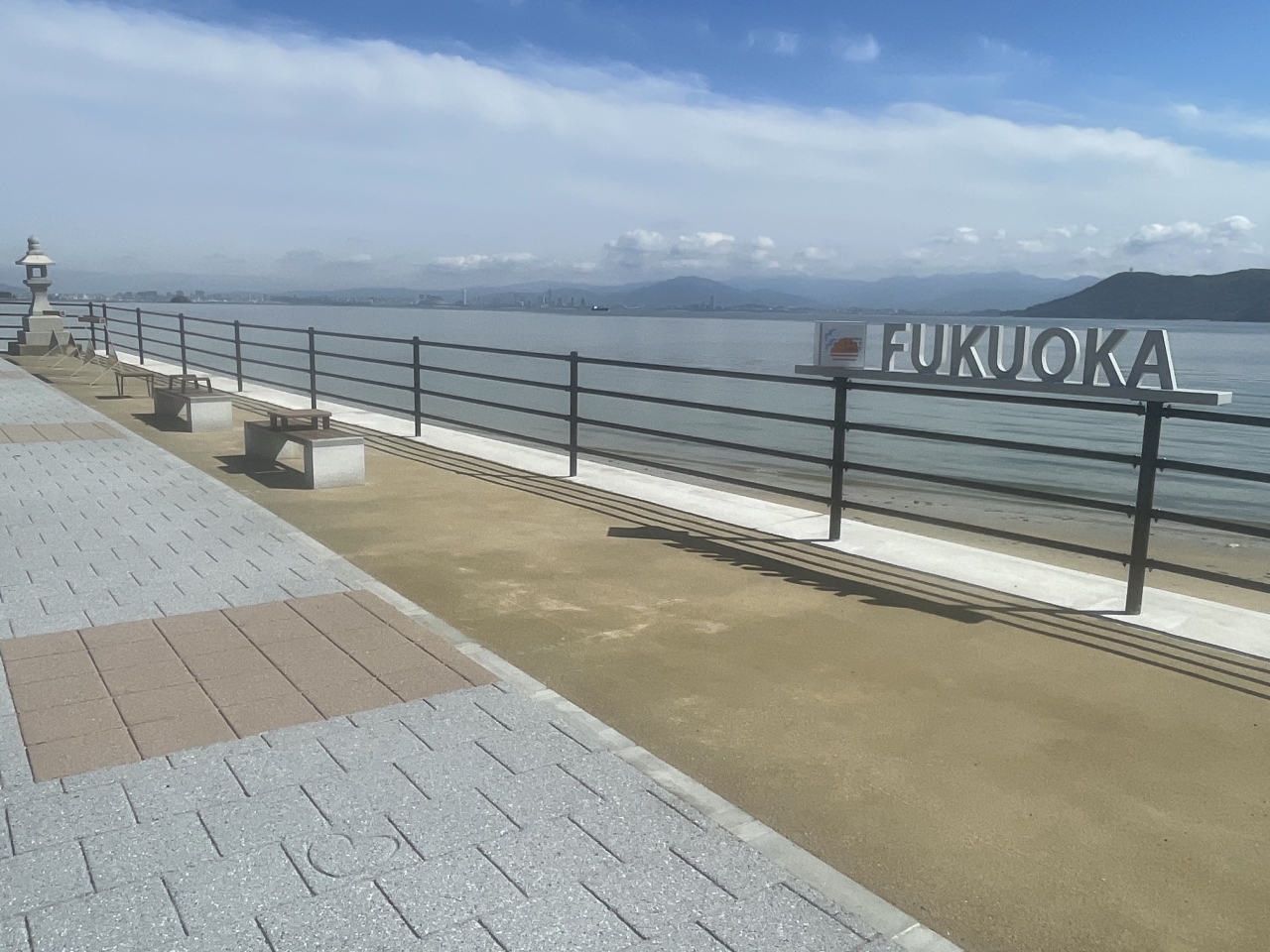 主要地方道志賀島和白線道路舗装工事